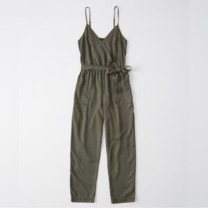Abercrombie & Fitch Olive Jumpsuit